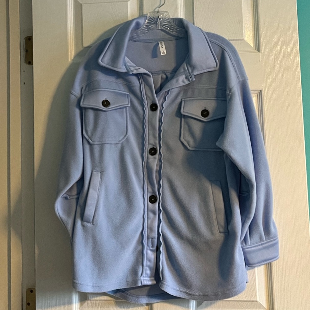 Zenana Oversized Fleece Shacket